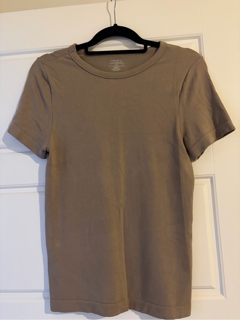French Laundry Short Sleeve Crewneck Tee - Taupe